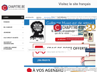 chapitre.be website preview