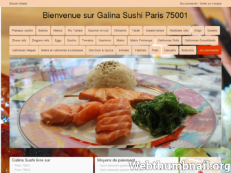 galinasushis.fr website preview