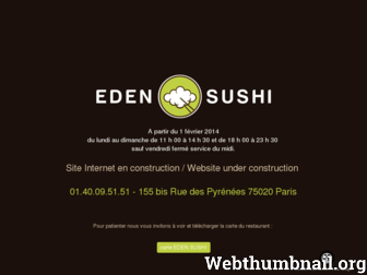 edensushi.fr website preview