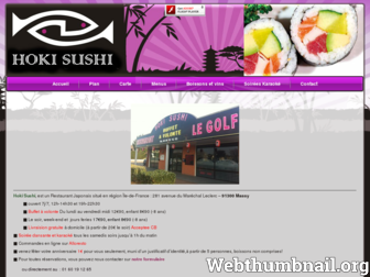 hokisushi.fr website preview