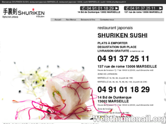 shurikensushi.fr website preview