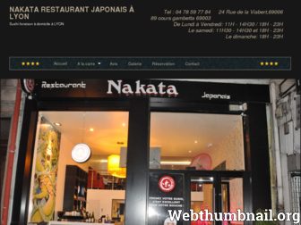 restaurant-nakata.com website preview