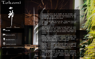 tokami-restaurant.com website preview