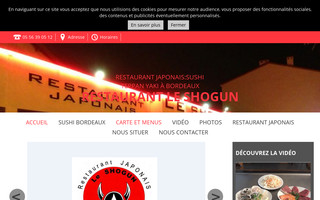 restaurant-shogun33.fr website preview