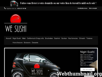 wesushi.fr website preview