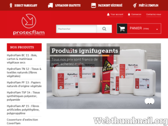 protecflam.fr website preview