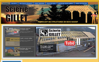 scieriegillet.fr website preview
