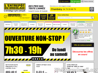 chambery.entrepot-du-bricolage.fr website preview