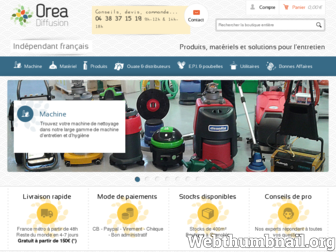 oreadiffusion.fr website preview