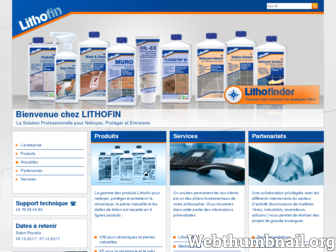lithofin.fr website preview