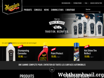 meguiars.fr website preview