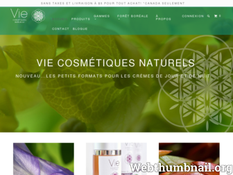 viecosmetiquesnaturels.com website preview