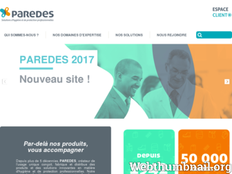 paredes.fr website preview