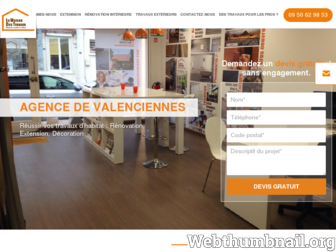 valenciennes.lamaisondestravaux.com website preview