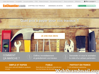 enchantier.com website preview