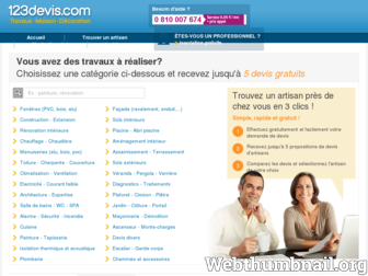 123devis.com website preview