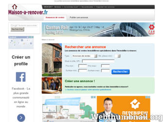 maison-a-renover.fr website preview