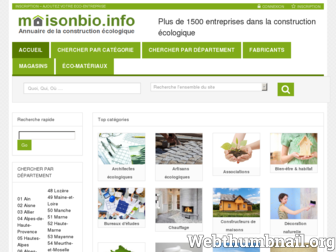 maisonbio.info website preview