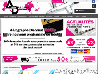 aerographediscount.fr website preview