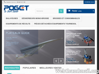 poget-online.fr website preview