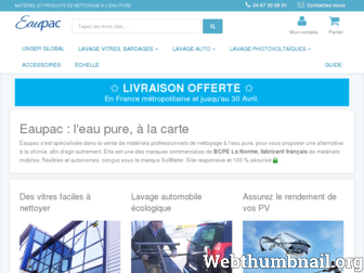eaupac.com website preview