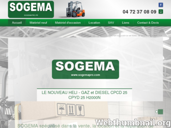 sogemapro.fr website preview