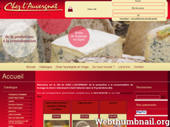 chezlauvergnat.fr website preview