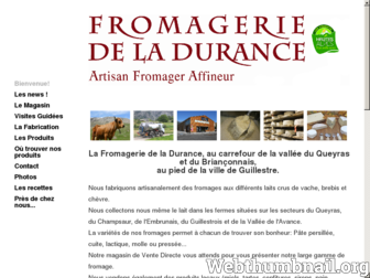 fromageriedeladurance.fr website preview