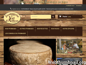 fromagerieaillon.com website preview