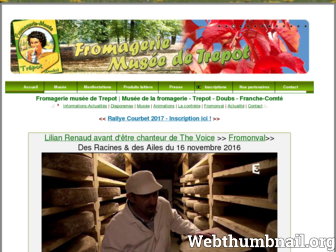 fromagerie-musee-trepot.fr website preview