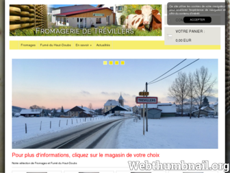 fromagerietrevillers.fr website preview