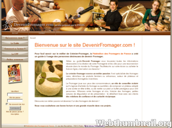 devenirfromager.com website preview