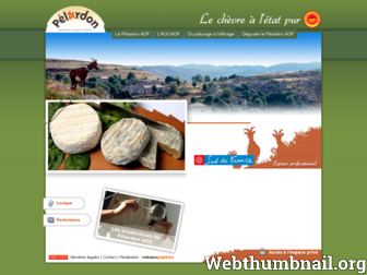 pelardon-aop.fr website preview