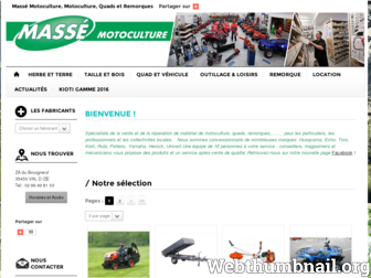 masse-motoculture.com website preview