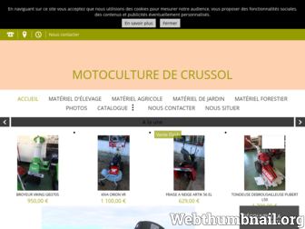 motoculture-crussol-alboussiere.fr website preview
