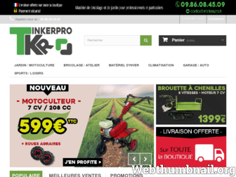 tinkerpro.fr website preview