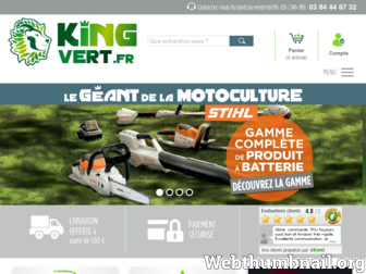 kingvert.fr website preview