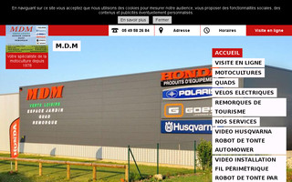mdm-motoculture.fr website preview