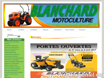 blanchard-motoculture.fr website preview