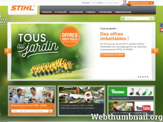 stihl.fr website preview