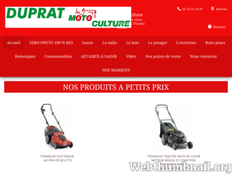duprat-motoculture.fr website preview