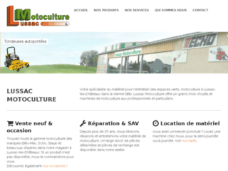 lussac-motoculture.fr website preview
