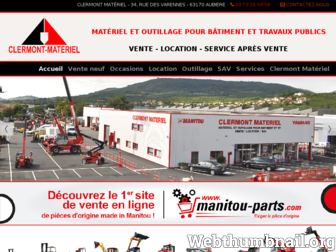 clermont-materiel.fr website preview