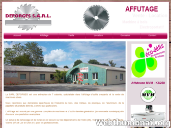 deforges-sarl.fr website preview