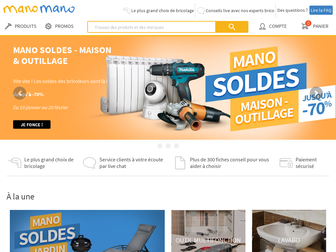 manomano.fr website preview