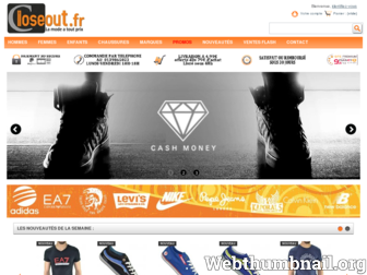 closeout.fr website preview
