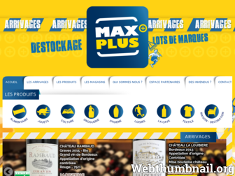 maxplus.fr website preview