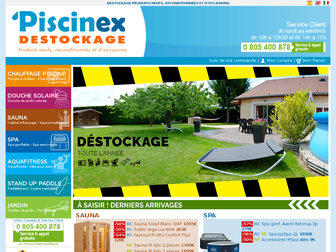 piscinex.fr website preview