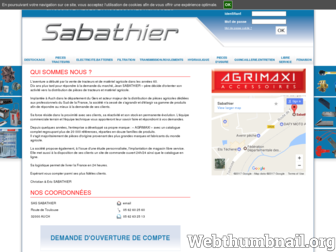 sabathier.fr website preview