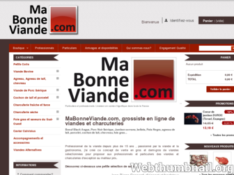 mabonneviande.com website preview